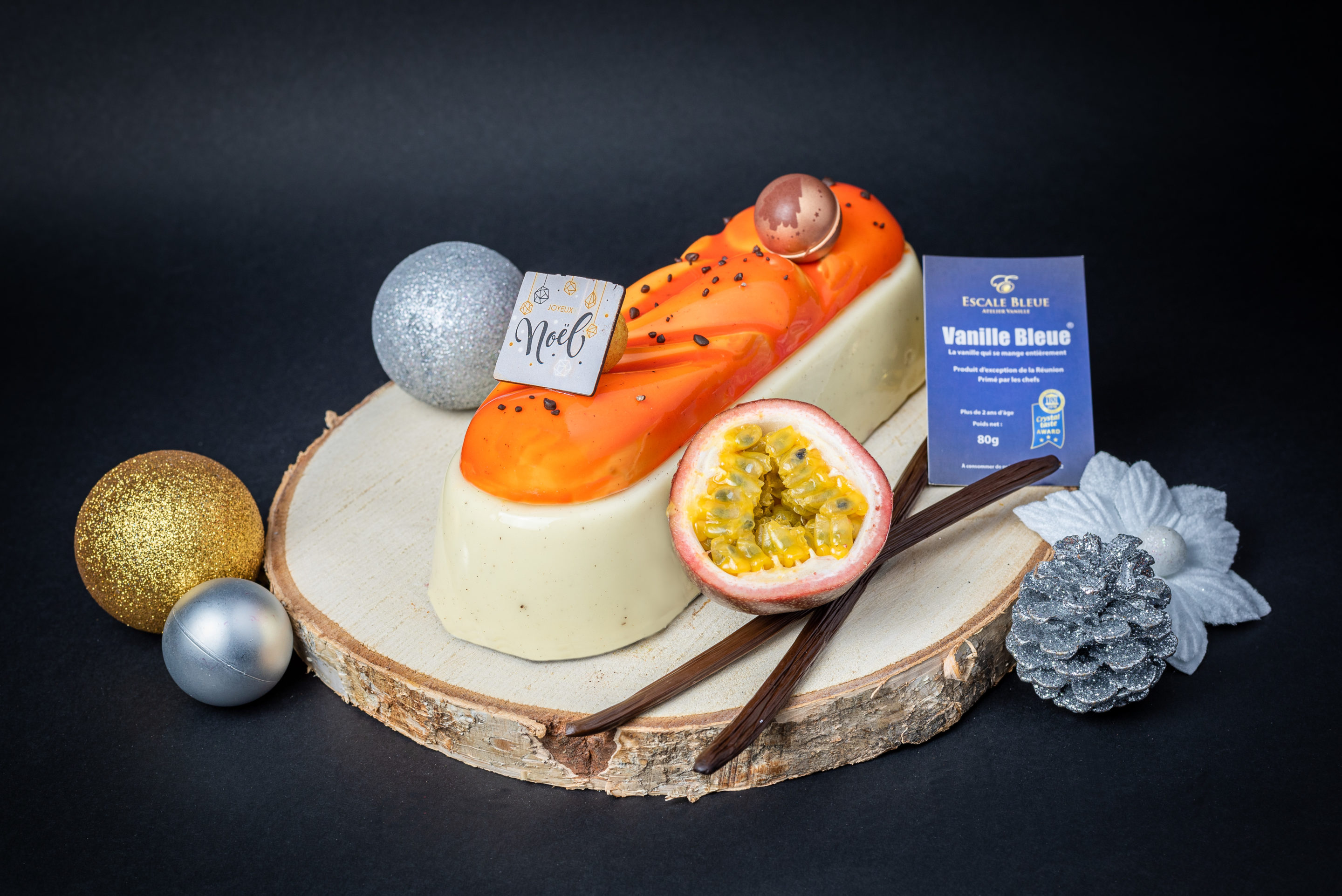 Bûches buches de noël a la vanille de la réunion
